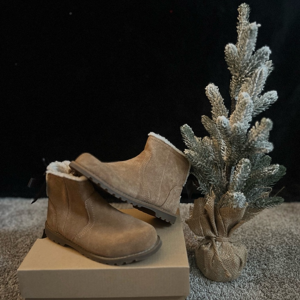 UGG Cozy Brown Suede Ankle Boots